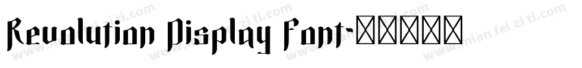 Revolution Display Font字体转换